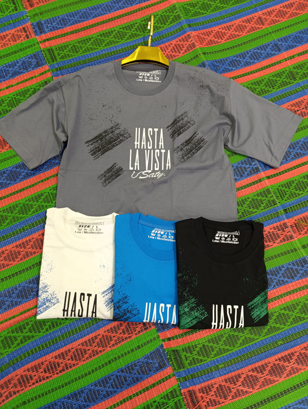 تیشرت پارچه ماکان سه نخ کپ باکسی آستین کوتاه